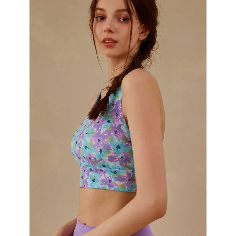 Nude Feel Yoga Clothes Women 2025 New Professional Print Fashion Vest Sports Bra Women High-Grade Fitness Underwear