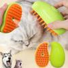 Brosse Vapeur pour Chat 3 en 1 Toilettage Brosse Vapeur Électrique Pulvérisateur pour Massage Animal de Compagnie Chien Toilettage Perte de Poils Nettoyage Cheveux Peignes de Massage