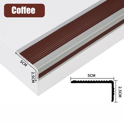 New Self-adhesive Stair Anti-Slip Tape L-Shaped Waterproof Non-Slip Protector Strips PVC Step Edge Protector Indoor And Outdoor
