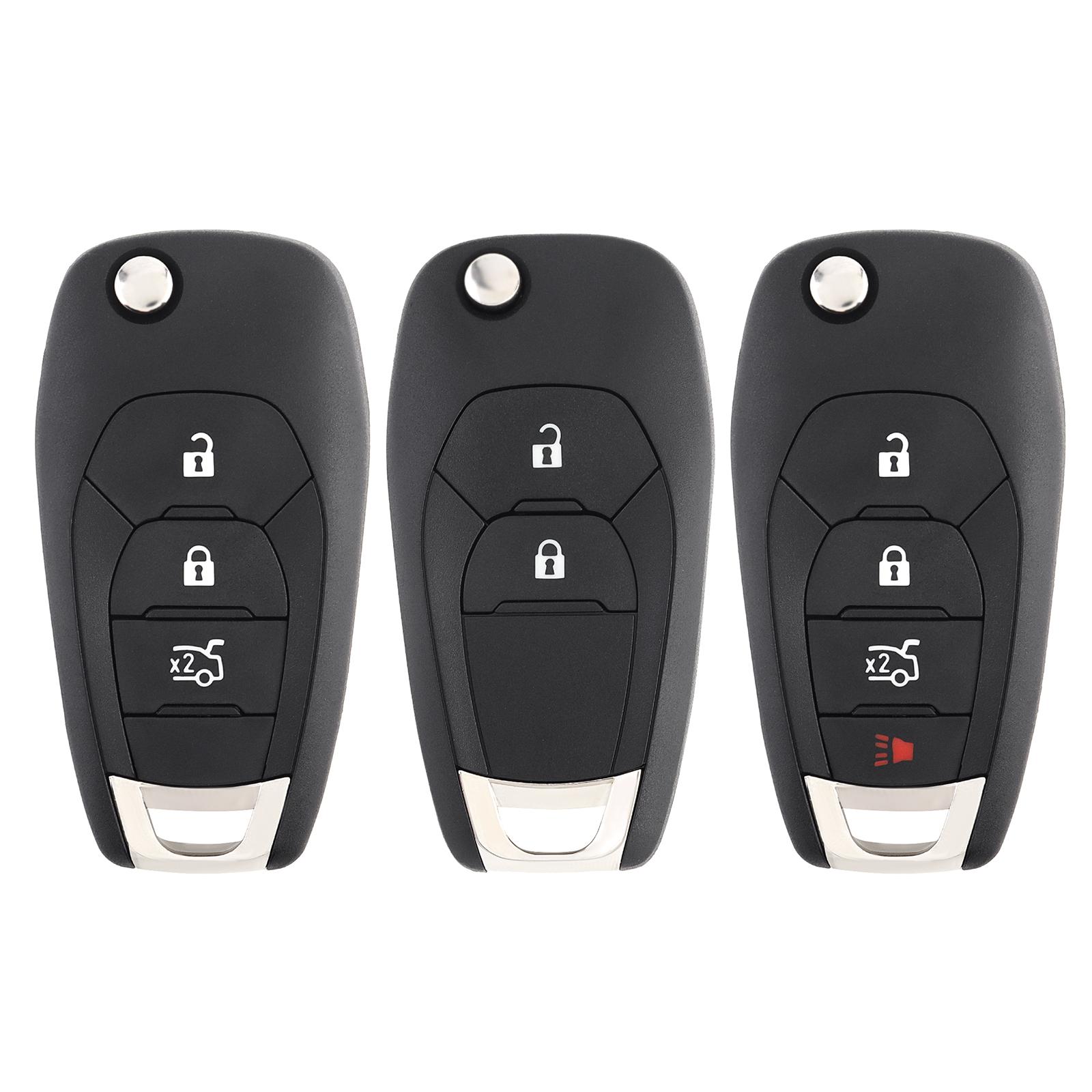 2/3/4 button car remote key case, replace key cover, suitable for Cruze, wear-resistant keyless entry remote key cover shell 2 Buttons