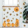Thanksgiving Electrostatic Sticker Pumpkin Leaf CT4016-ZC Window Decorative Wall Sticker