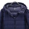 UNIQLO seamless Down jacket XL Navy system hood Women Used