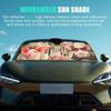 Foldable Car Windshield Sun Shade Cute Funny Pattern Sun Shade For Car Windshield Cover Heat Insulation Cooling Accessories