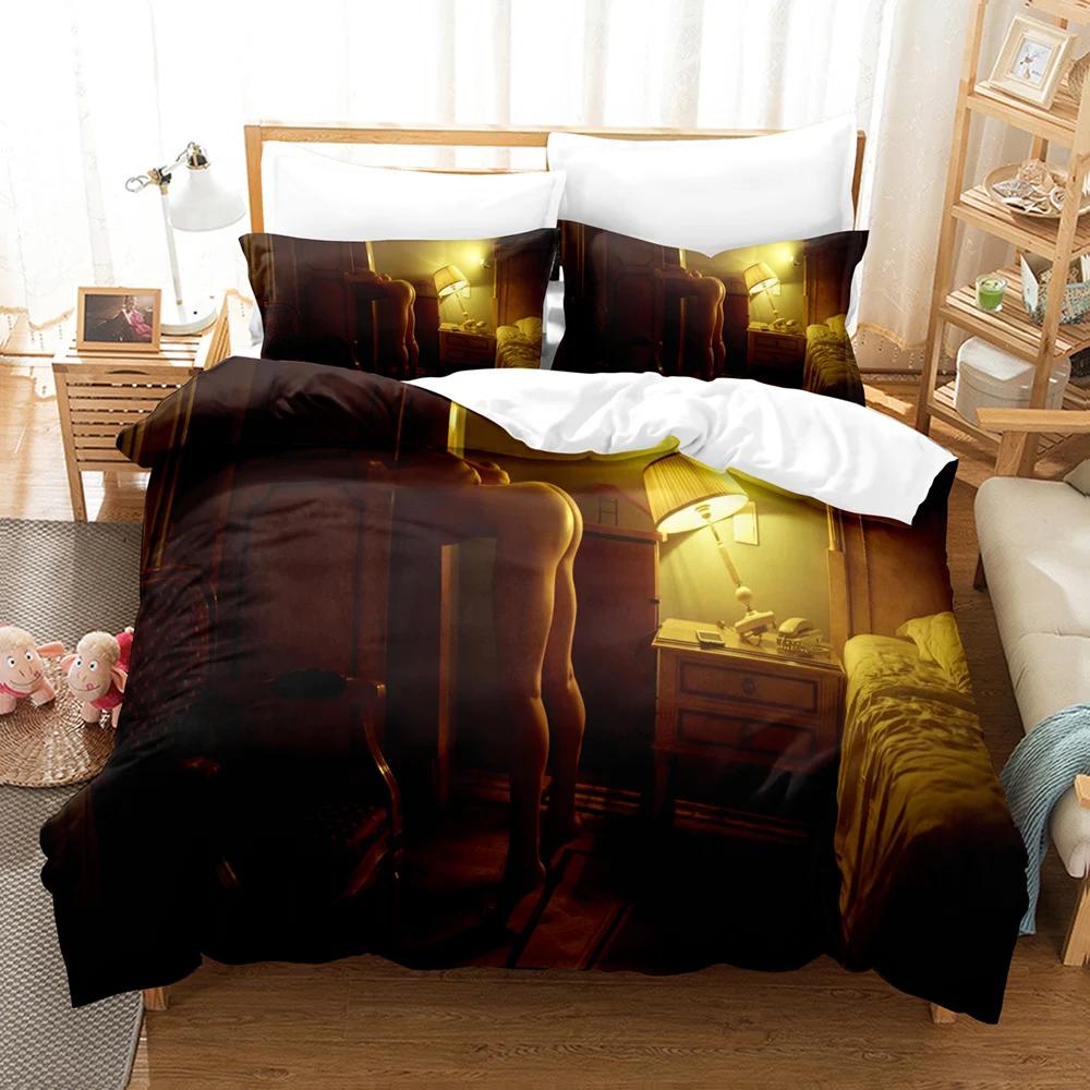 Set biancheria da letto per donna sexy 3D Set copripiumino Queen King Size Copriletto Set letto camera da letto in cotone Copripiumino Tessili per la casa