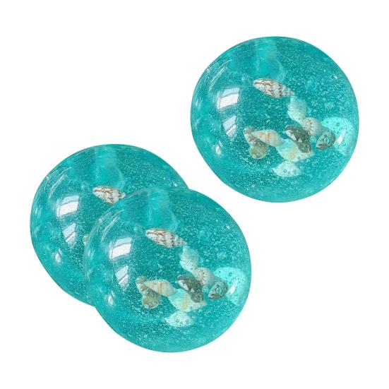 1/2Pcs Ocean Beach Stress Ball Anxiety Relief Clear Ball Squeeze Toy with Seashells Inside Office Workers Relaxation Sensory Ball