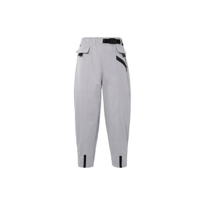Solid Color Logo Print Casual Straight Leg Pants Women Bottoms Gray DD4617-521