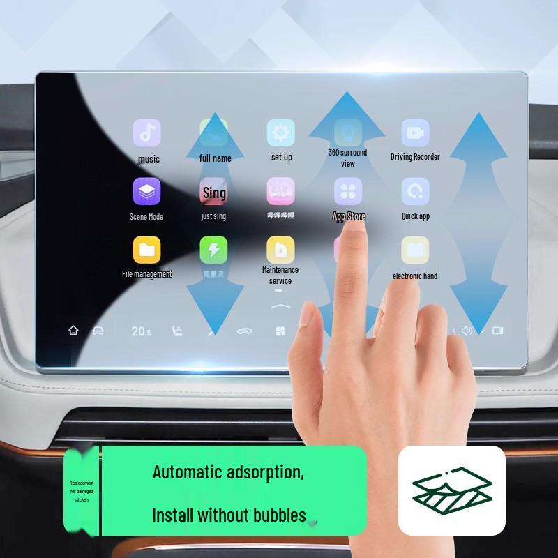 Tempered Protective Film for Changan Deepal SL03 Navigation Screen (25 Models)