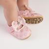 Solid Color Lace Baby Princess Shoes for 0-12 Months - Spring & Autumn Walking Shoes