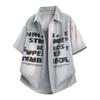 Men's Spring and Autumn Short Sleeved Shirt, Men's Casual Loose Shirt
