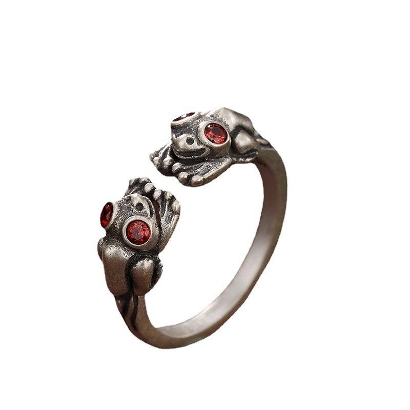 Open Ring Fashion Ring Vintage Exquisite Luxury Frog Ring