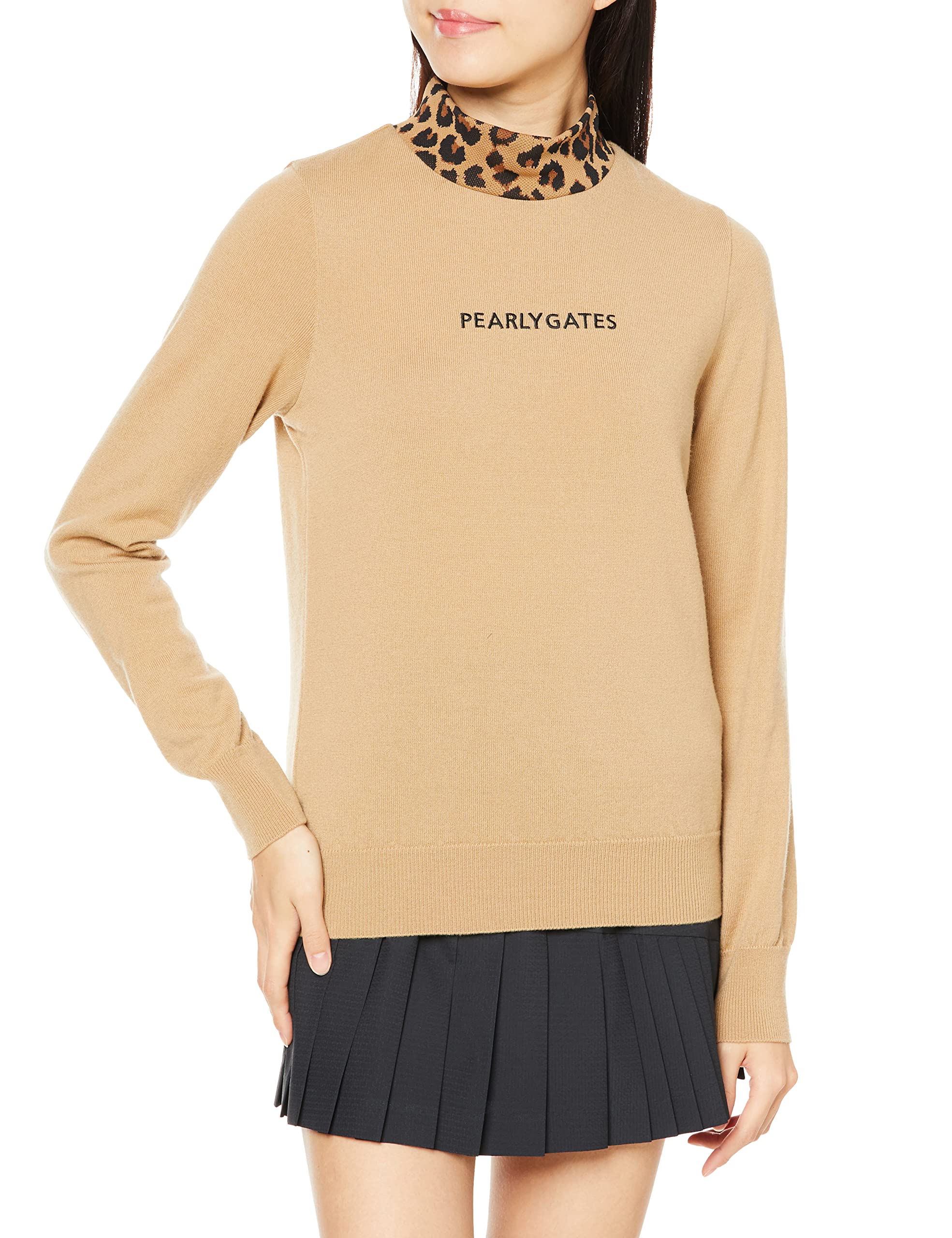 

Водолазка Вязаный Чулком 2 x Pe 0 [PEARLY GATES] Женская / 055-2274008 040_Бежевый [S]