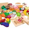 Kids' Wooden Fruit & Vegetable Cutting Playset for Early Learning