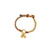 Gold-Plated Ancient Sand Gold Safety Buckle Bracelet: Strong Color Retention, Autumn/Winter National Tide Design, Five-Color Two Worlds Happy Style.