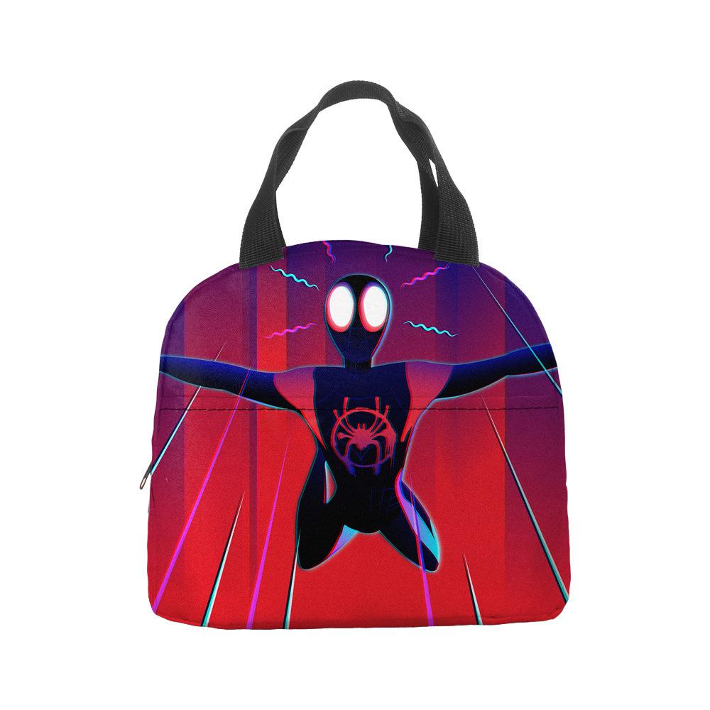 Anime Spider-Man Lunch Bag Portable Insulation Bag Bento Bag Lunch Box Bag Children'S Lunch Bag Picnic Ice Bag