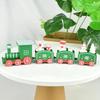 Christmas Mini Train With Snowman Bear Figurines Snowflake Patterns For Holiday Table Decor Xmas Gifts