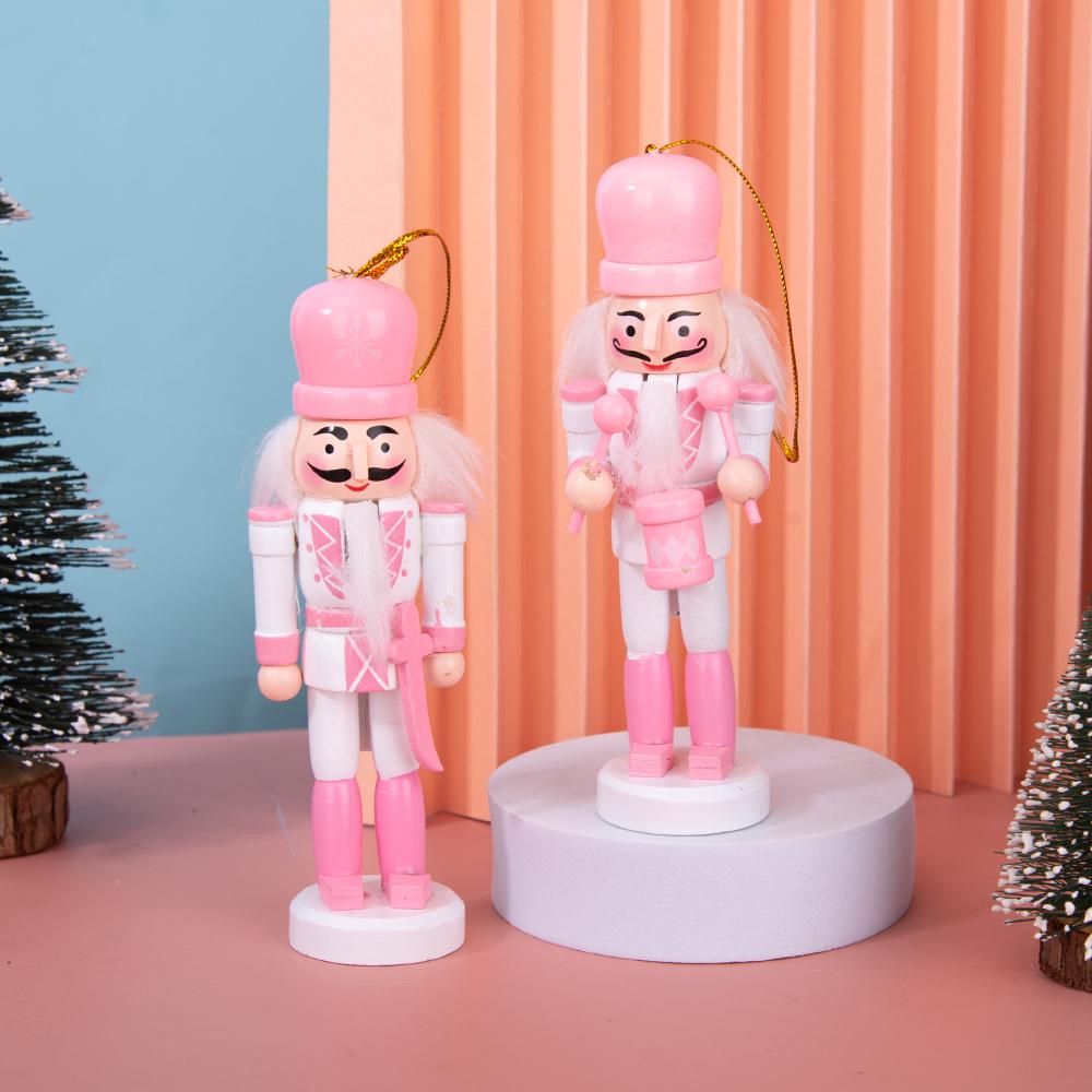 Rosa & Weiß Süßigkeiten Nussknacker Schmuckset