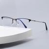 Titanium alloy anti-blue glasses men's classic business half-frame glasses popular with myopia glasses frame