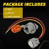 Headlight Turn Signal Bulb Socket Wire Harness Set For Toyota Prius C 2015-
