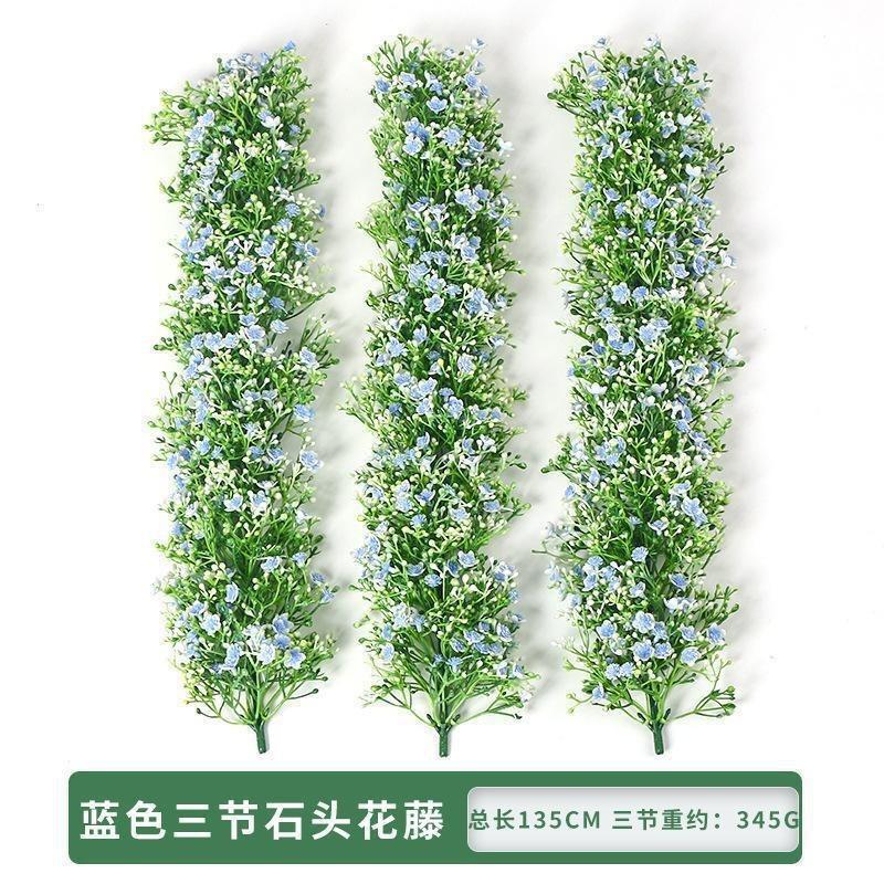 

Имитация Цыганский Ротанг Скандинавское Свадебное Украшение Имитация Цветочный Ротанг Зеленые Растения синий