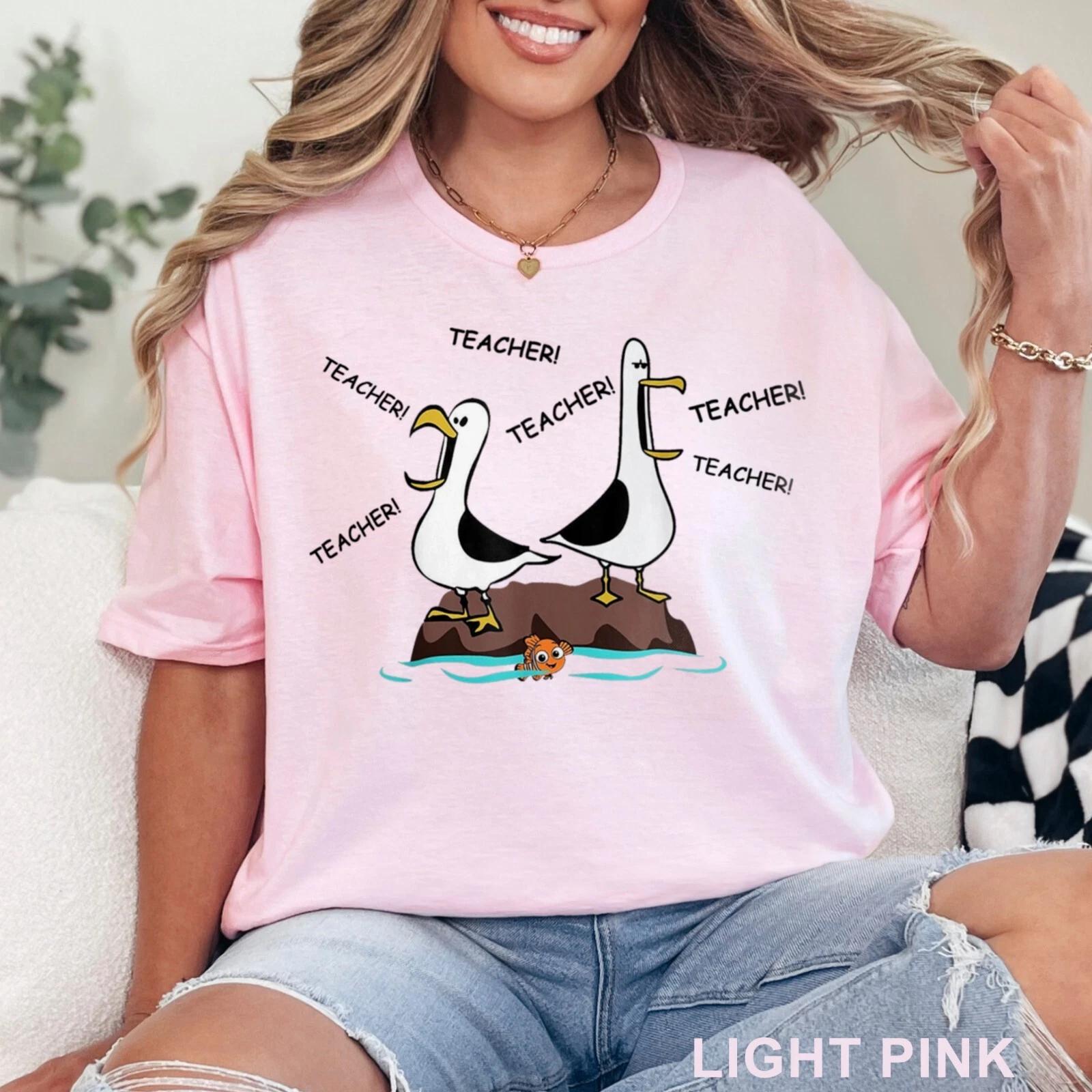 Teacher Nemo Seagull Shirt, Finding Nemo Shirt, Funny Teacher Shirt, 202577 XL