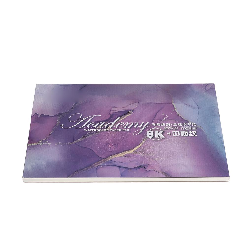 Watercolor Paper Medium Coarse Grain Fast Absorbing Water Thick Durable Practical Painting