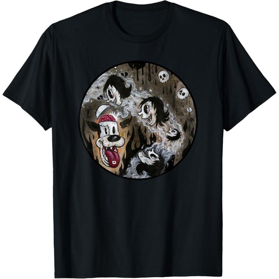 BIG BAD WOLF Horror Vintage Cartoon Animation Pop Surrealism T-Shirt(3) XXXXXL чёрный