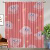 K-Kirbyes Curtains for Bedroom Elegant Room Curtains 2 Pieces Partition Blackout Curtain Halloween Decoration Shades Living Home