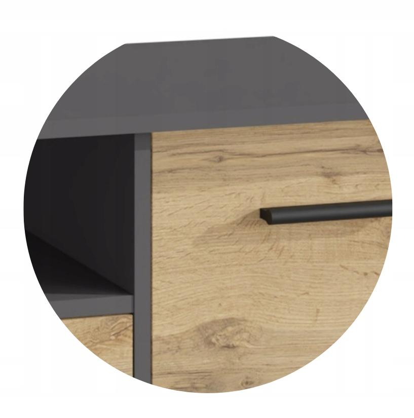 Tv Stand Bodo 1D1S Anthracyt-Wotan Tv Shelf Tv Chest Of Drawers