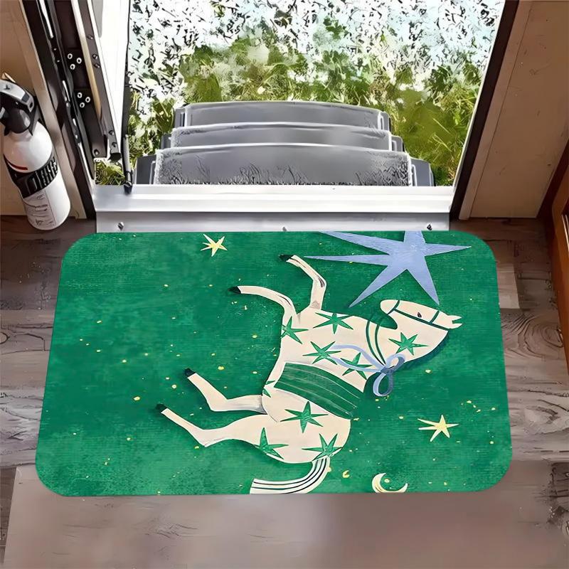 

Abstract Crocodile Print Carpet Artistic Ma Xianhe Decorative Door Mat Chinese Style Living Room Bedroom Entrance Carpet 40cm x 60cm