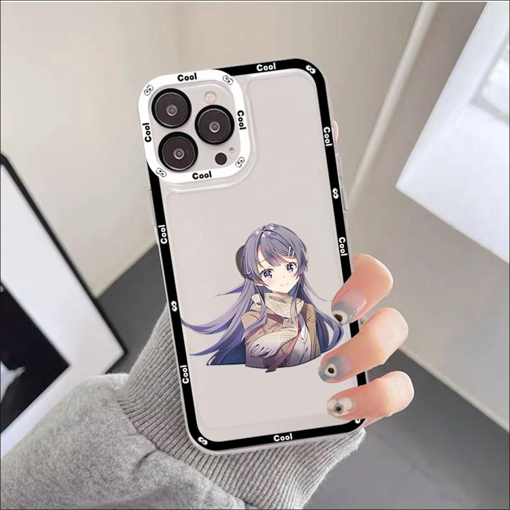 Anime Mai Sakurajima Phone Case For IPhone 11 12 13 14 Mini Pro Max XR X XS TPU Clear Case For 8 7 6 Plus SE 2020