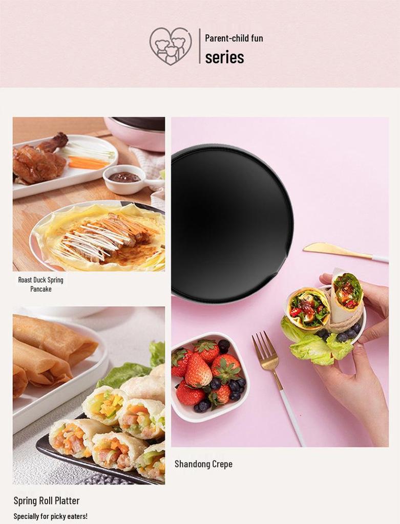 European Standard Crepe & Pancake Maker – Automatic Mini Machine