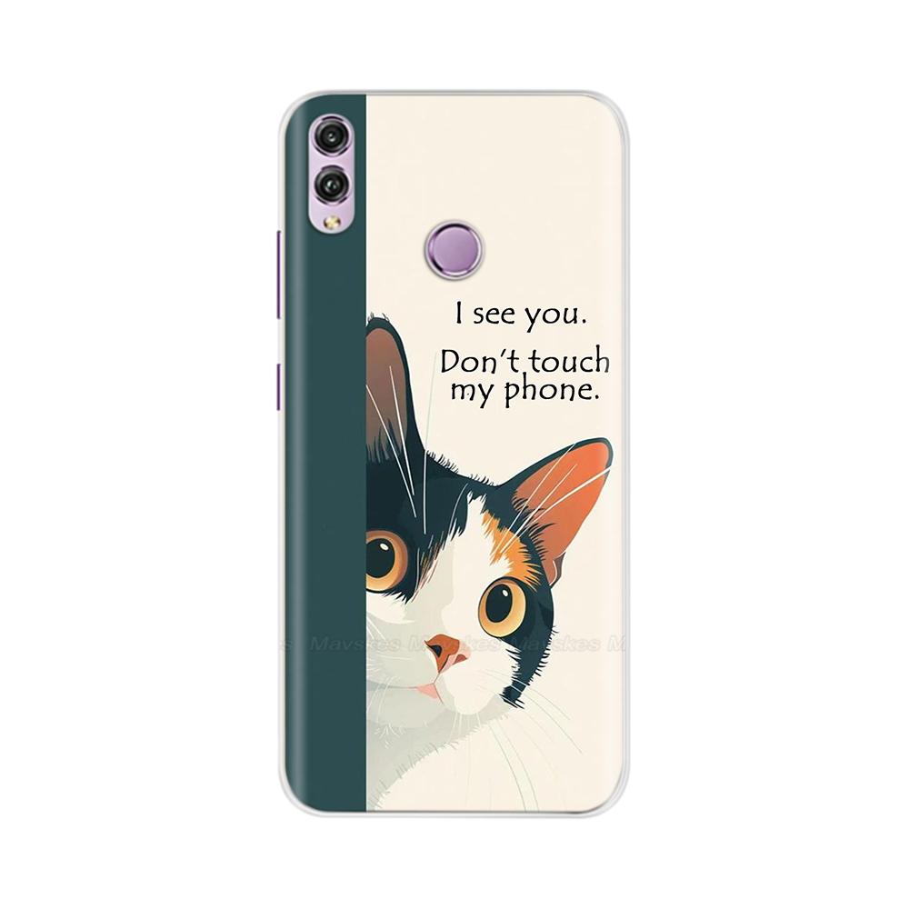 Für Honor 8X Hülle Mode Klare Bunte Weiche Handy-Rückabdeckung Für Huawei Honor 8X Silikon Funda Stoßfänger Schalen für Honor 8X