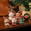 Christmas Decorations Resin Miniature Figurines Mini  Santa Claus Snowman Xmas Tree For Xmas Goodie Bag Fillers Party Favors