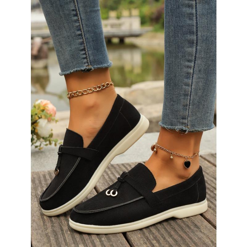 Large Size Women's Shoes New European and American Foreign Trade Pedal High-grade Carrefour Doudou Shoes Women