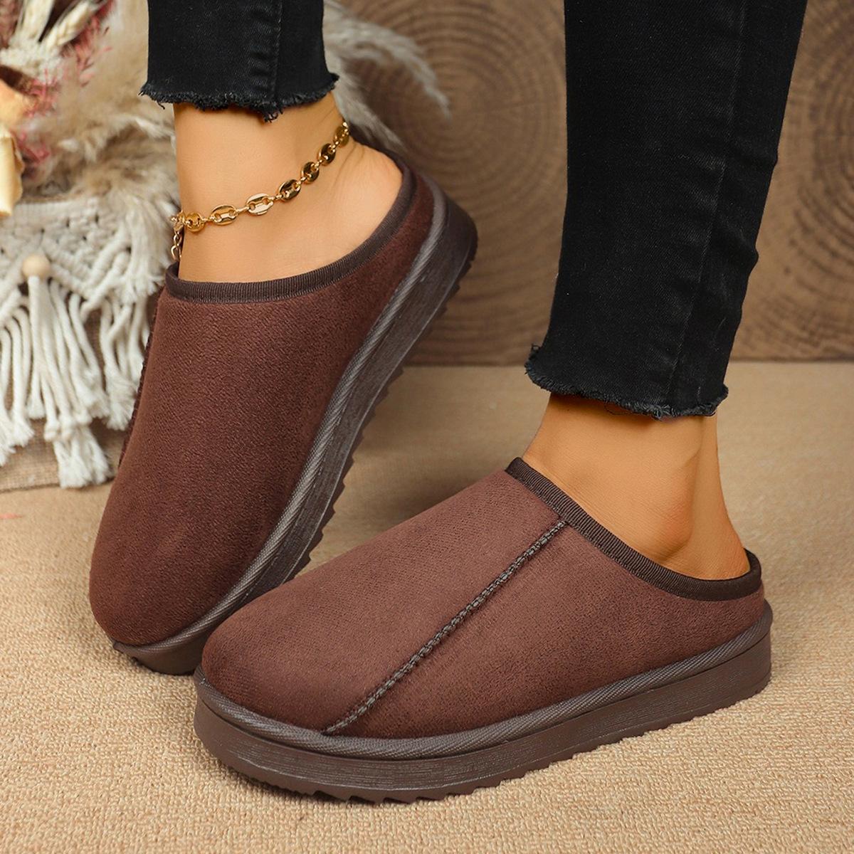 

Женские зимние сапоги осень и зима новые плюшевые утолщенные теплые пушистые хлопковые туфли на платформе короткие сапоги 44