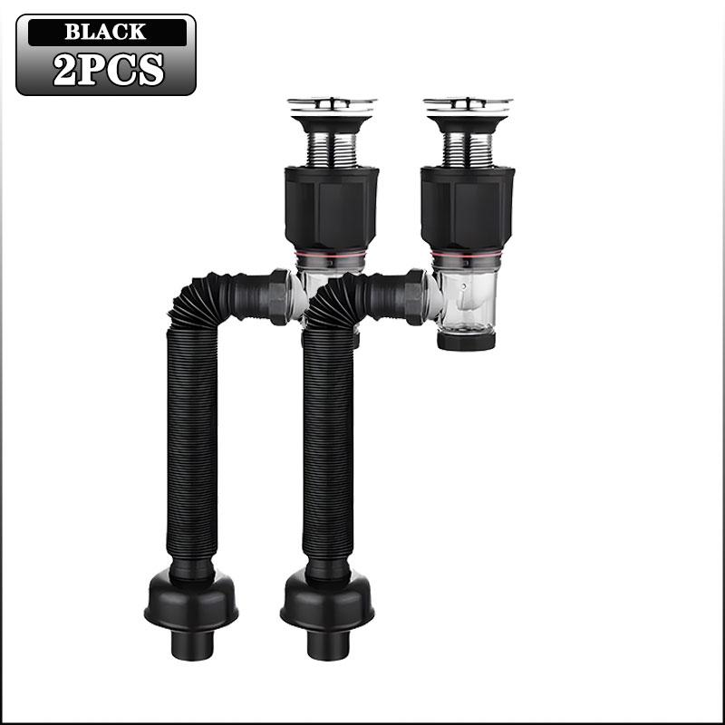 Flip-Top Kitchen Sink Drain Retractable Deodorizing Filter Flexible Downspout Bathroom Sink Anti Clogging Kitchen Accessories