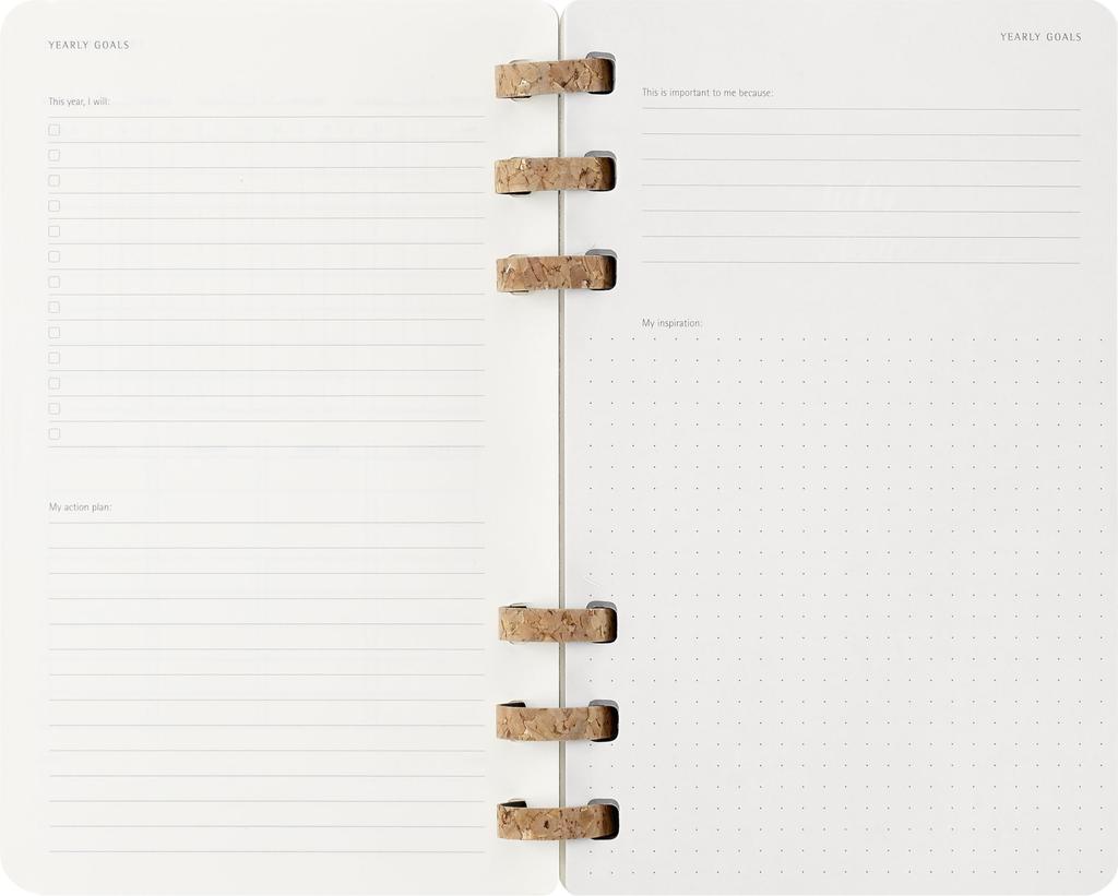 Moleskine 2026 Planner, 12-Month Spiral Diary, Large Size (13cm X 21cm), Soft Cover, Black, DSSPB12AMWH3Y26, Starting In January