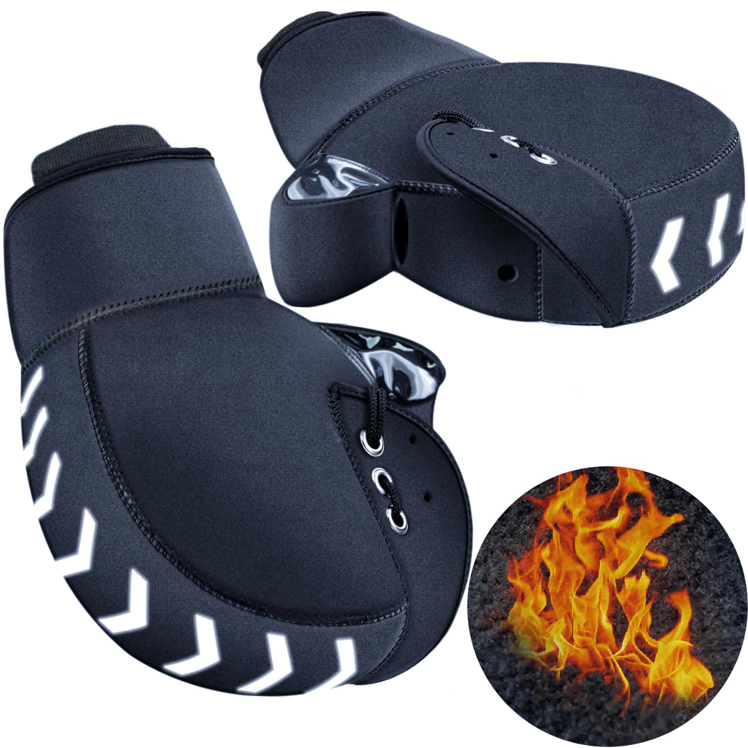 

Waterproof and motorcycle handlebar handle warmer for Offeree made of neoprene with a warm fleece lining and a New and easy to install and protects