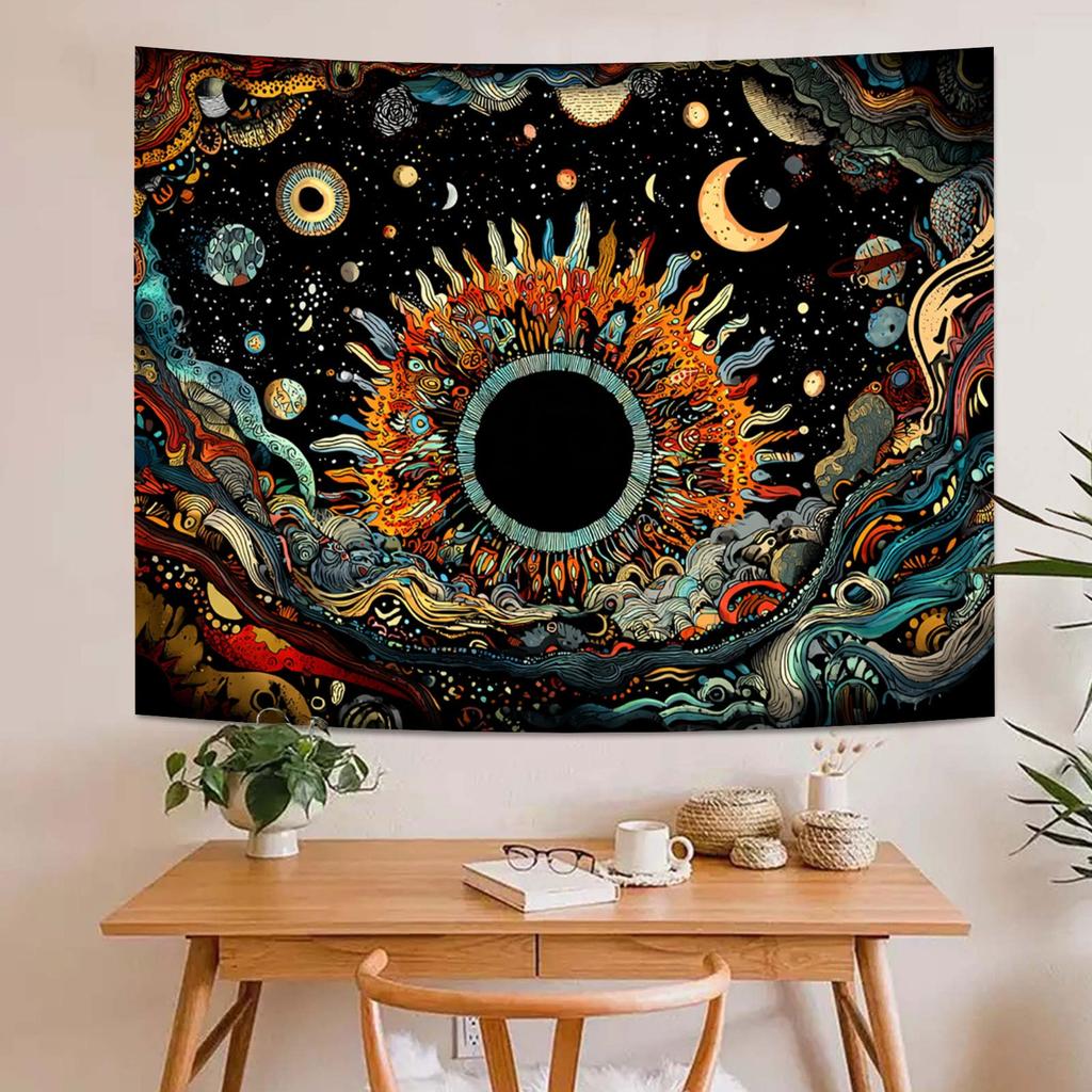 Realm Of Cosmic Dreams Digital Printing Polyester Wall Hanging Tapestry Decorative Living Room Bedrooms Office Background Gift