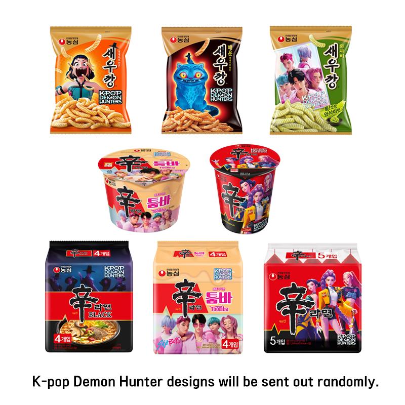 Nongshim × K-POP Demon Hunters Limited Edition (Shin Ramyun, Toowoomba Ramyun & Shrimp Cracker Series) (10 Options)