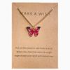 Beautiful Butterfly Pendants Necklace Wedding Party Jewelry Mother Daughter Thin Chain Choker Brilliant Jewelry Girls
