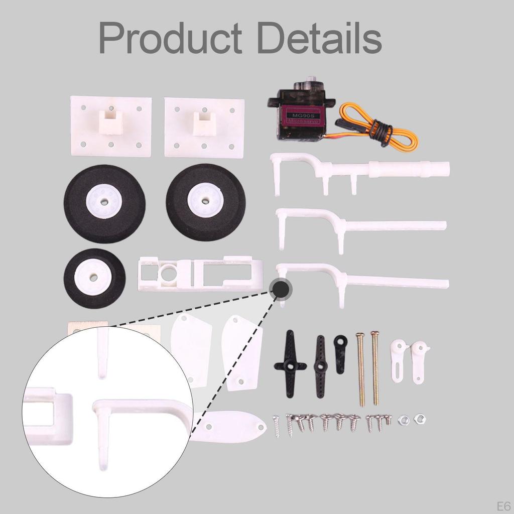 3 Sets Landing Gear Wheel Kit Model Airplane Accessories RC Spare Parts Nylon Shock Absorbing