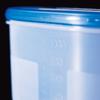 Risu Passe Hard Storage Container, Clear Blue, 2.08L, Antibacterial, Microwave-Safe, Made in Japan, WA-6
