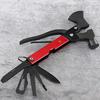 Popular 16-in-1 Multi-functional Car Axe Hammer Emergency Tool for Camping and Outdoors