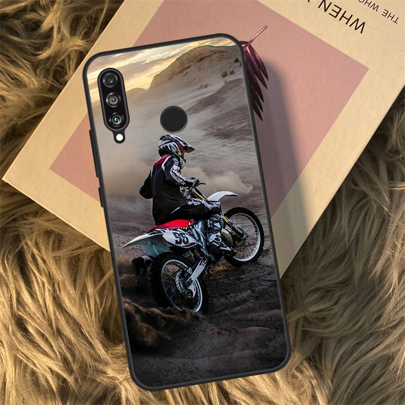 Moto Cross Motorcycle Sports For Huawei Nova 11i 12i 3i 7i 8i 9 10 SE Y60 Y61 Y70 Y72 Y73 Y90 Y91 P20 P30 P40 Lite Case
