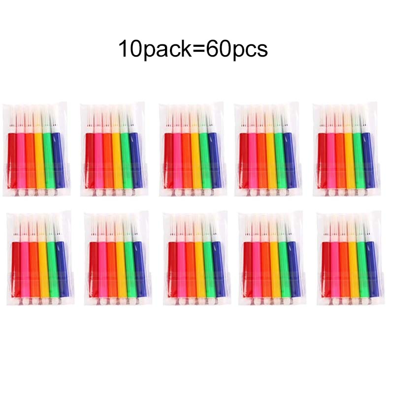 5/10/15/20pack 6-Color Mini Watercolor Pens Drawing Marker Suitable For Painting Art Stationery Accessories Student Rewards TMZ