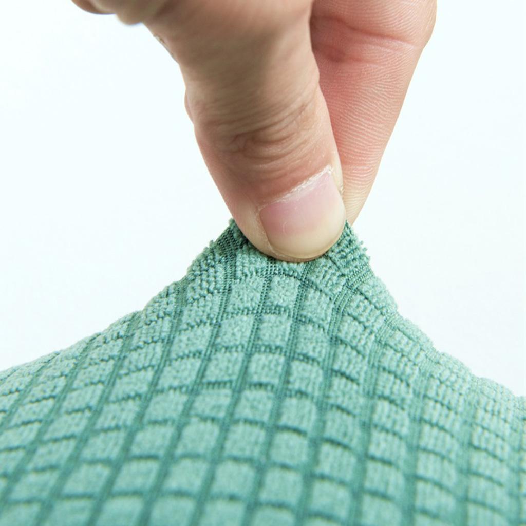 Stretchable Slipcover Ottoman Furniture Protector for Round Couch Sofa Home Decor