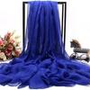 Extra-Large Bright Red Chiffon Scarf for Spring & Summer – Versatile Sunscreen Shawl for Beach, Dance, or Party.
