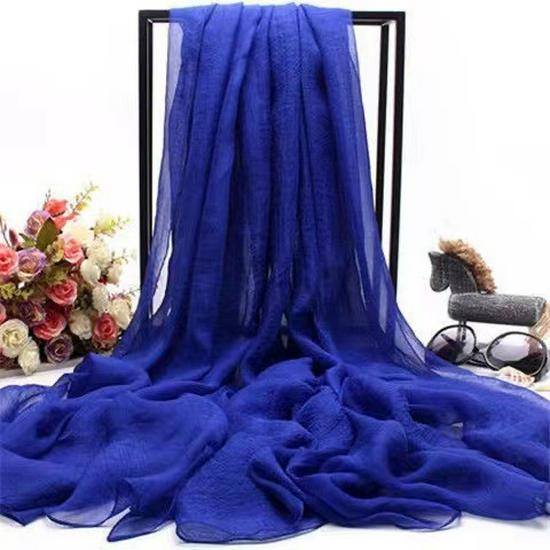 Extra-Large Bright Red Chiffon Scarf for Spring & Summer – Versatile Sunscreen Shawl for Beach, Dance, or Party.