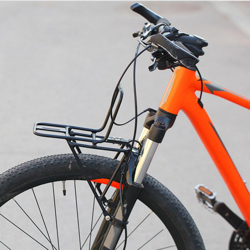 MTB Road Bike Front Pannier Rack Bicycle Cargo Rack Load Bearing 15kg Bike Carrier Bag Luggage Shelf Bracket Cycling Accessories
